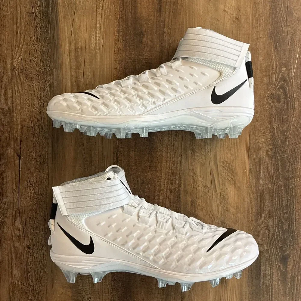 Nike Force Savage Pro 2 Mid Men Size 11 Football Cleats White AH4000-100